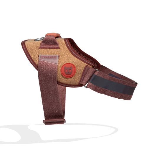 Harness with Handle - Flyharness Naturals 2.0 Cocoa