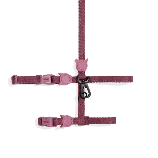 Set Pettorina e Guinzaglio Gatto Naturals 2.0 Hibiscus