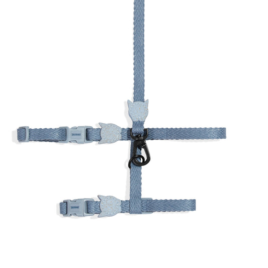 Cat Harness and Leash Set Naturals 2.0 Marine