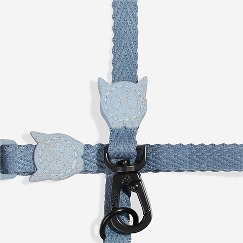 Set Pettorina e Guinzaglio Gatto Naturals 2.0 Marine