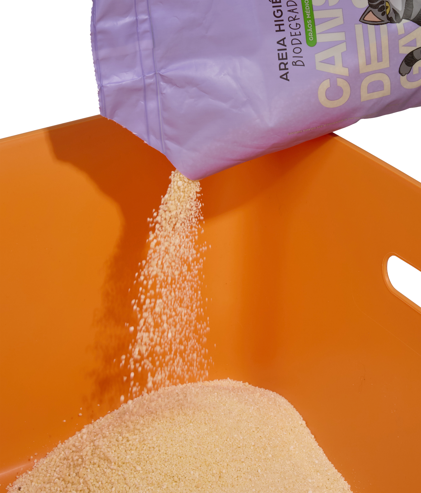 Areia para Gato Laranja CDSG