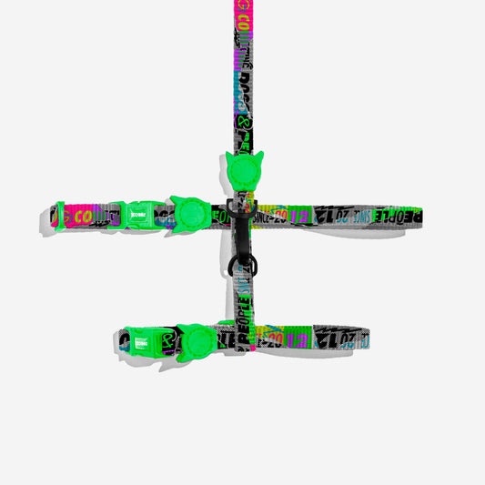 Lords Of Zee.Town Poster Cat Harness and Leash Set