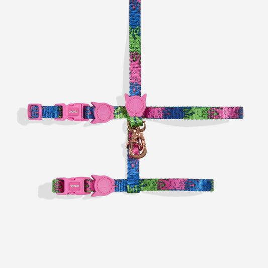 Lords Of Zee.Town Melted Cat Harness and Leash Set