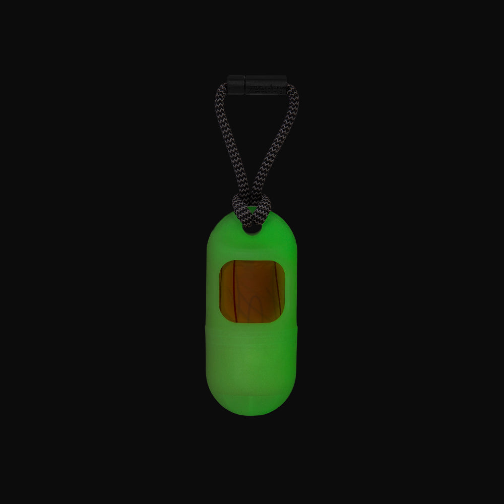 Poop Bag Dispenser 2.0 phosphorescent