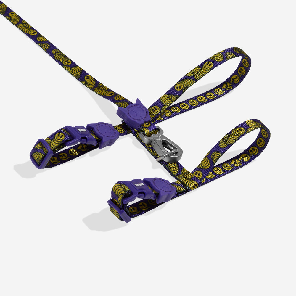 Lords Of Zee.Town Zmiley Cat Harness and Leash Set