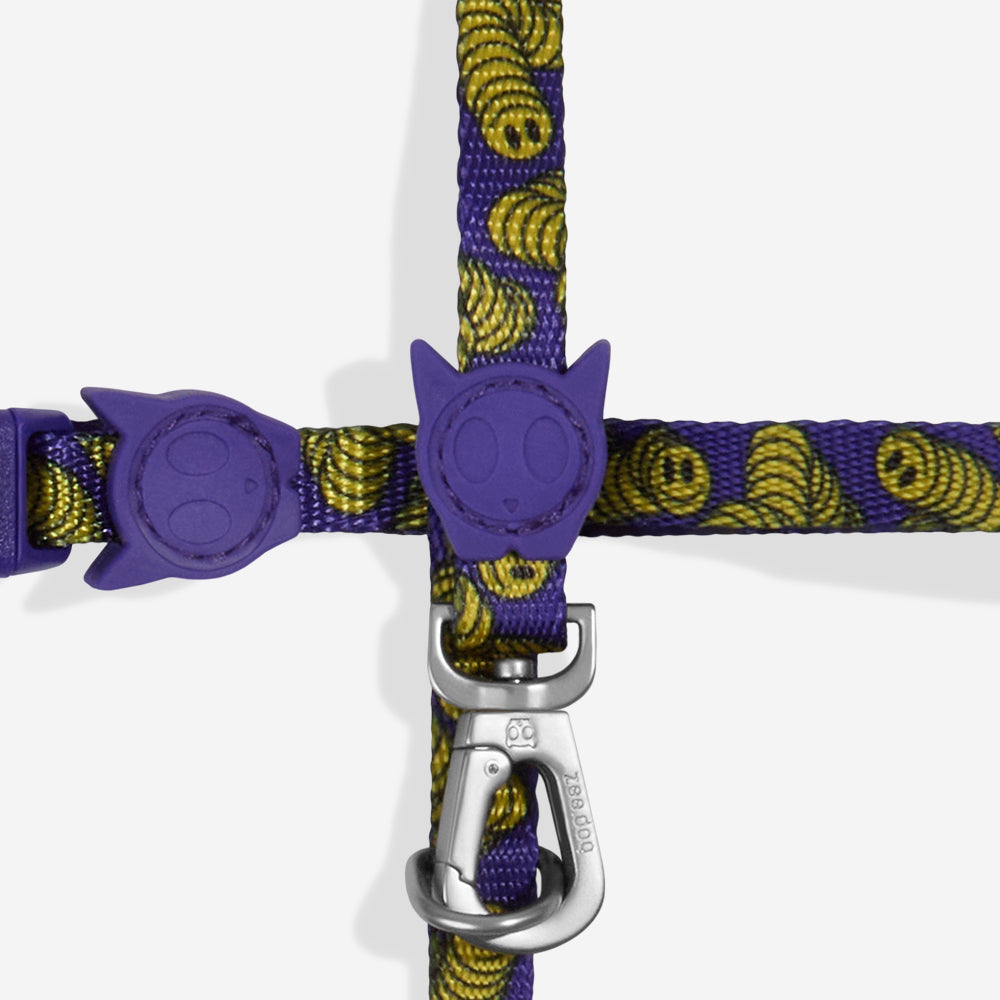 Lords Of Zee.Town Zmiley Cat Harness and Leash Set